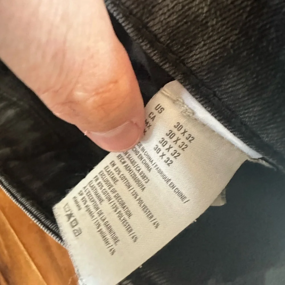 American Eagle Extreme Flex 4 Slim Faded Black Pants size 30x32